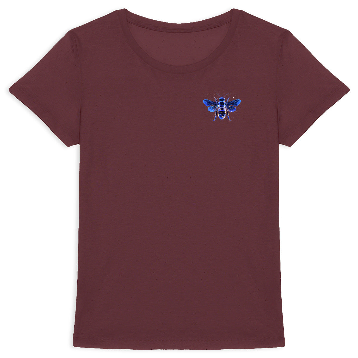 Celestial Blue Bee 1 Logo T-shirt Femme à Col Rond