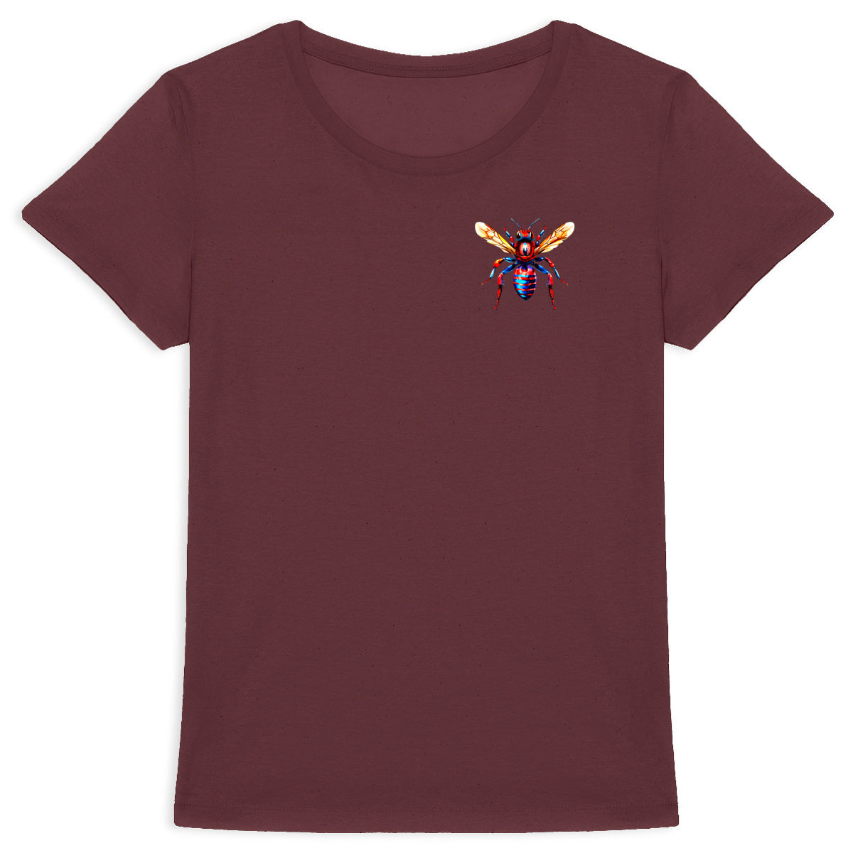 Spider Man Bee Logo T-shirt Femme à Col Rond