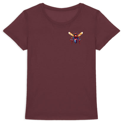 Spider Man Bee Logo T-shirt Femme à Col Rond