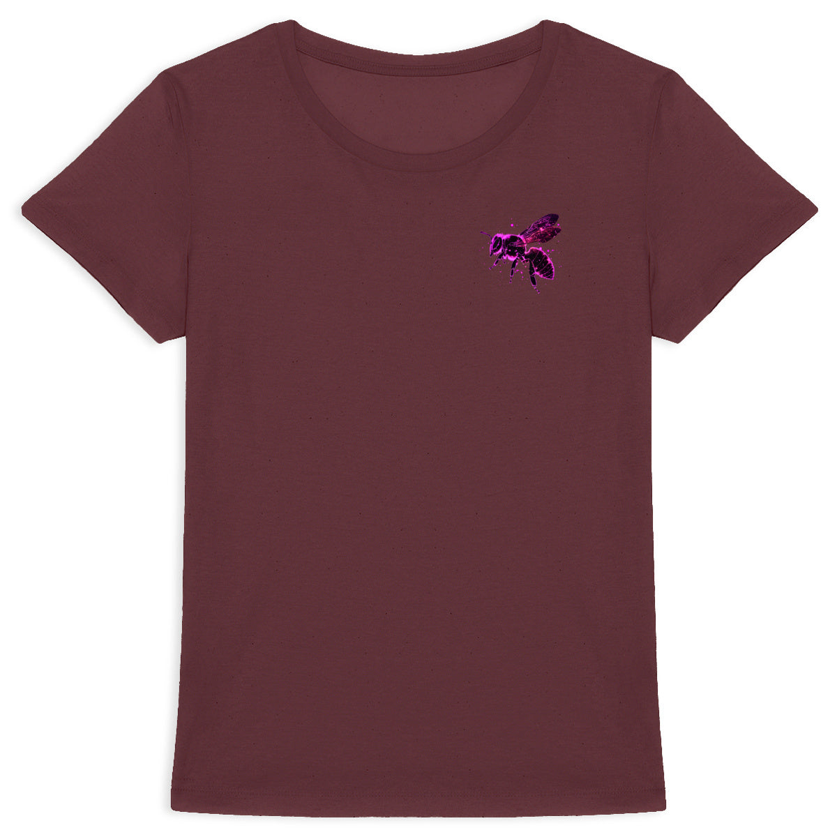 Celestial Purple Bee 2 Logo T-shirt Femme à Col Rond