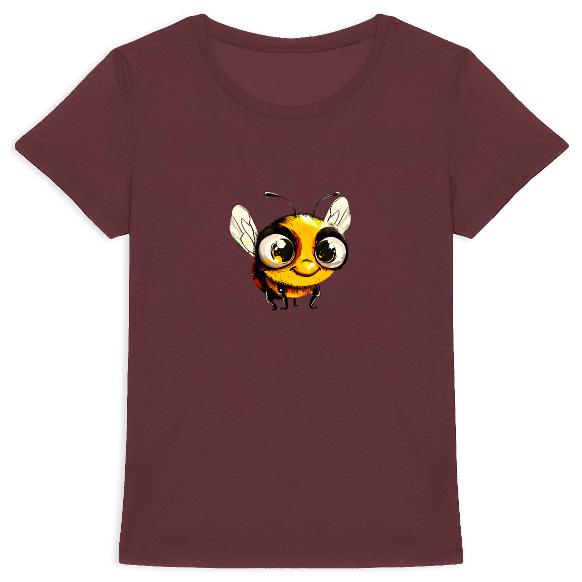 Cute Bee 2 Front T-shirt Femme à Col Rond