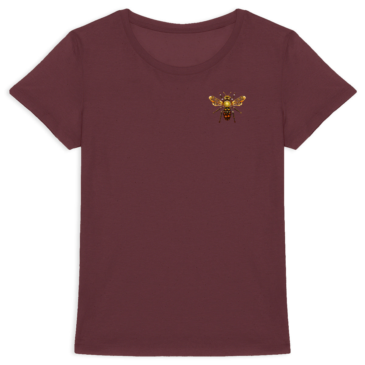 Bee Bolted 1 Logo T-shirt Femme à Col Rond