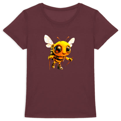 Hiking Bee 2 Front T-shirt Femme à Col Rond