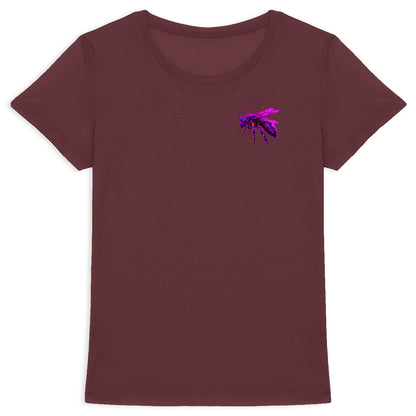 Eletronic Chip Purple Bee 2 Logo T-shirt Femme à Col Rond