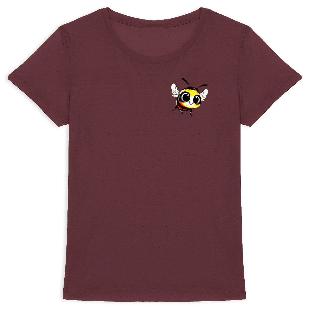 Cute Bee 1 Logo T-shirt Femme à Col Rond