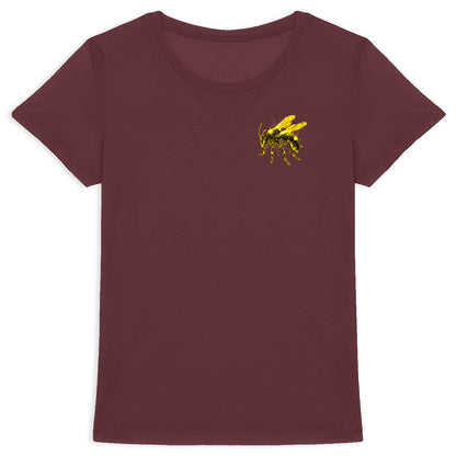 Eletronic Chip Yellow Bee 2 Logo T-shirt Femme à Col Rond