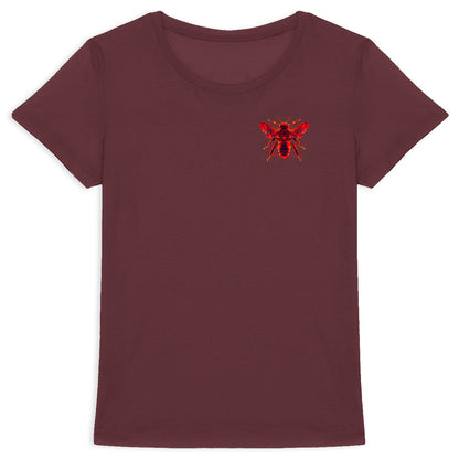 Eletronic Chip Red Bee 1 Logo T-shirt Femme à Col Rond