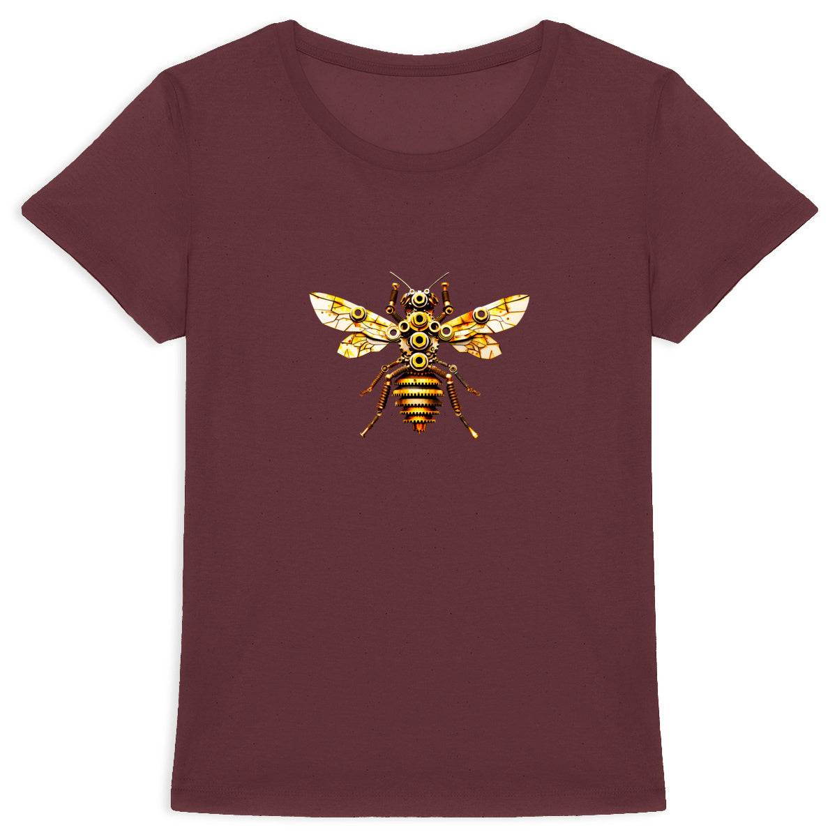 Bee Bolted 2 Front T-shirt Femme à Col Rond