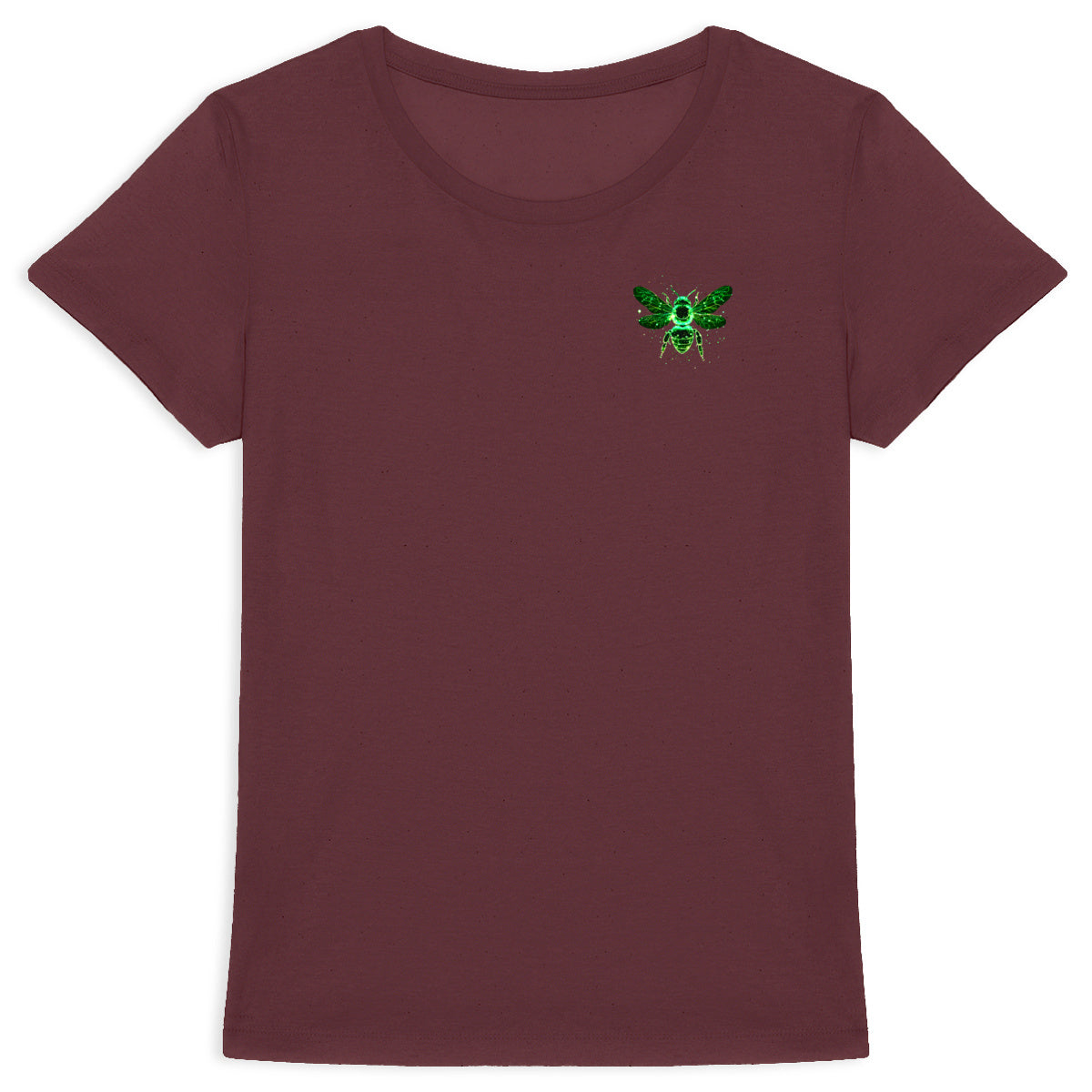 Celestial Green Bee 1 Logo T-shirt Femme à Col Rond