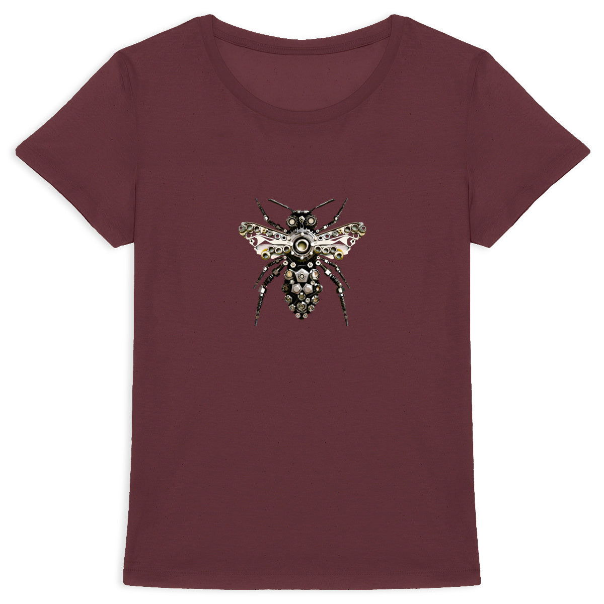 Bee Bolted 6 Front T-shirt Femme à Col Rond 