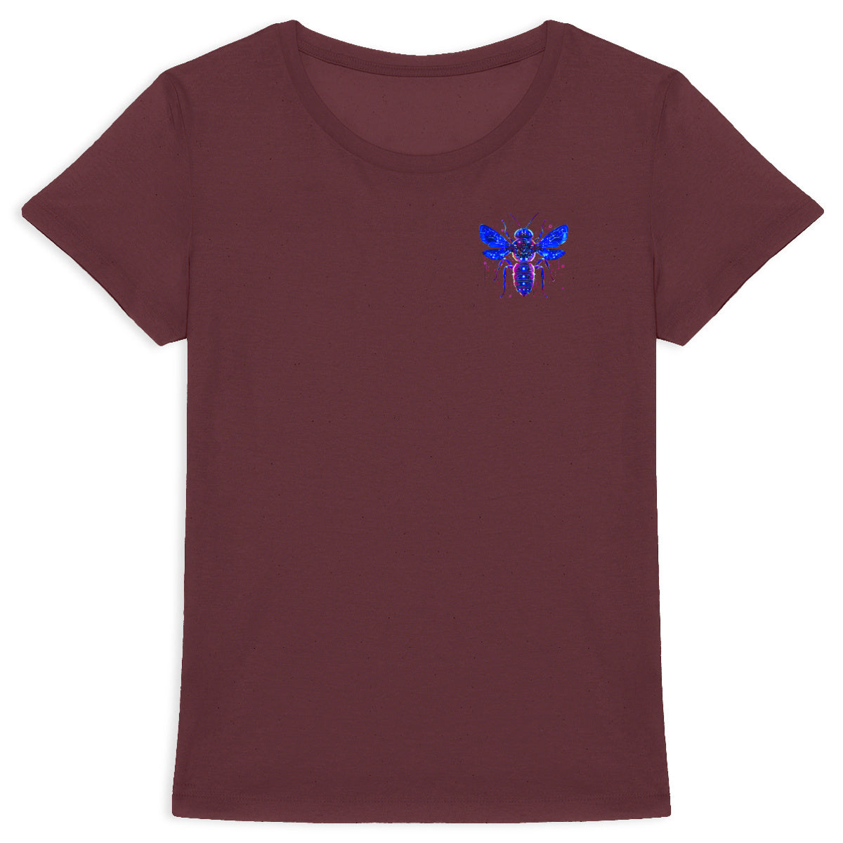 Eletronic Chip Blue Bee 1 Logo T-shirt Femme à Col Rond