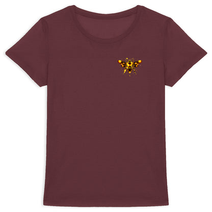 Celestial Yellow Bee 1 Logo T-shirt Femme à Col Rond