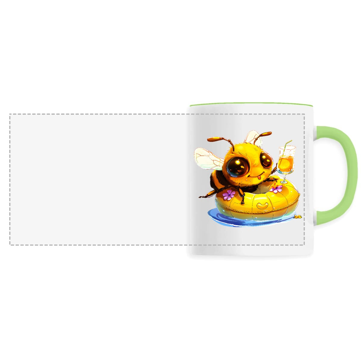 Chilling Out Bee in the Pool Mug Céramique