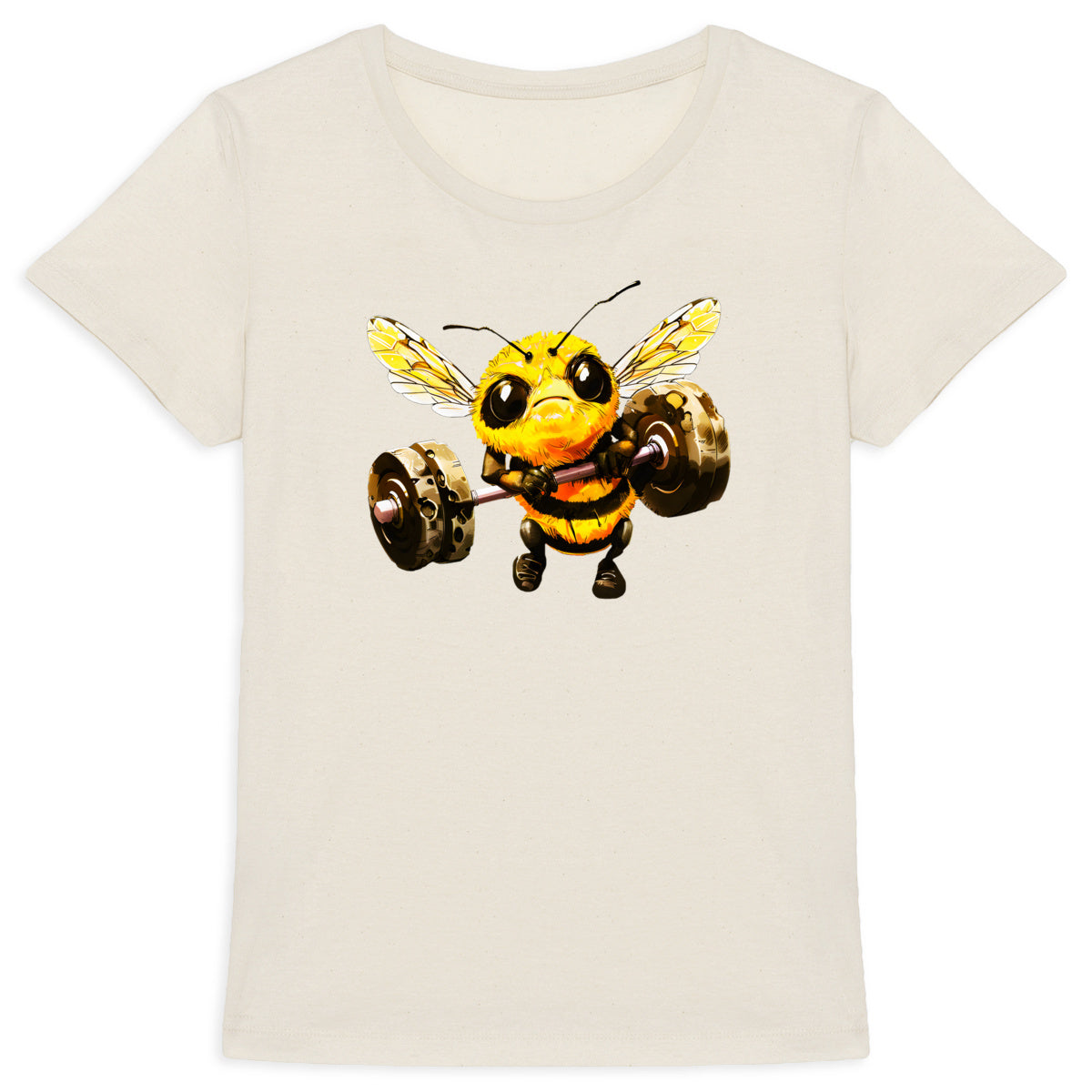 Bodybuild Bee 1 Front T-shirt Femme à Col Rond