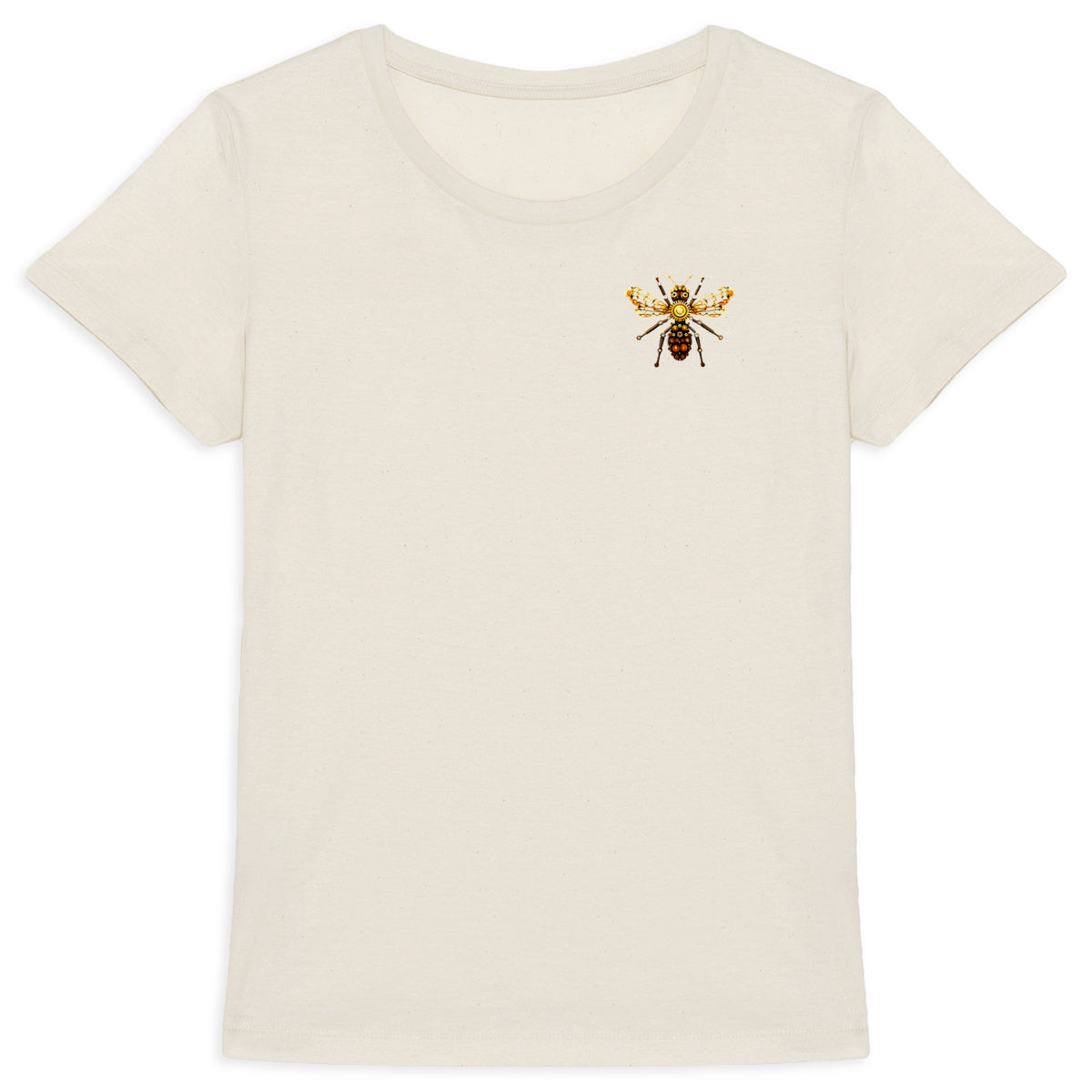 Bee Bolted 1 Logo T-shirt Femme à Col Rond