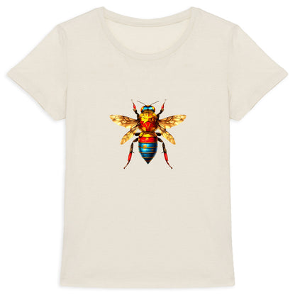 Wonder Woman Bee Front T-shirt Femme à Col Rond