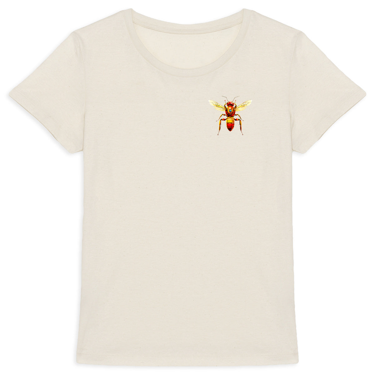 Iron Man Bee Logo T-shirt Femme à Col Rond