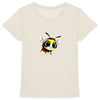 Cute Bee 1 Front T-shirt Femme à Col Rond