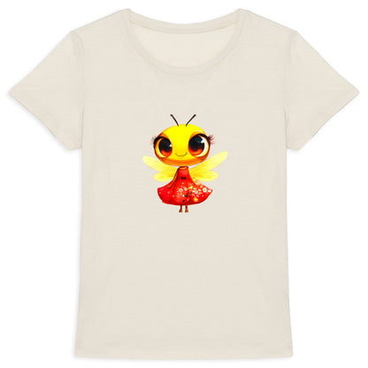 Dressed Up Bee 3 Front T-shirt Femme à Col Rond