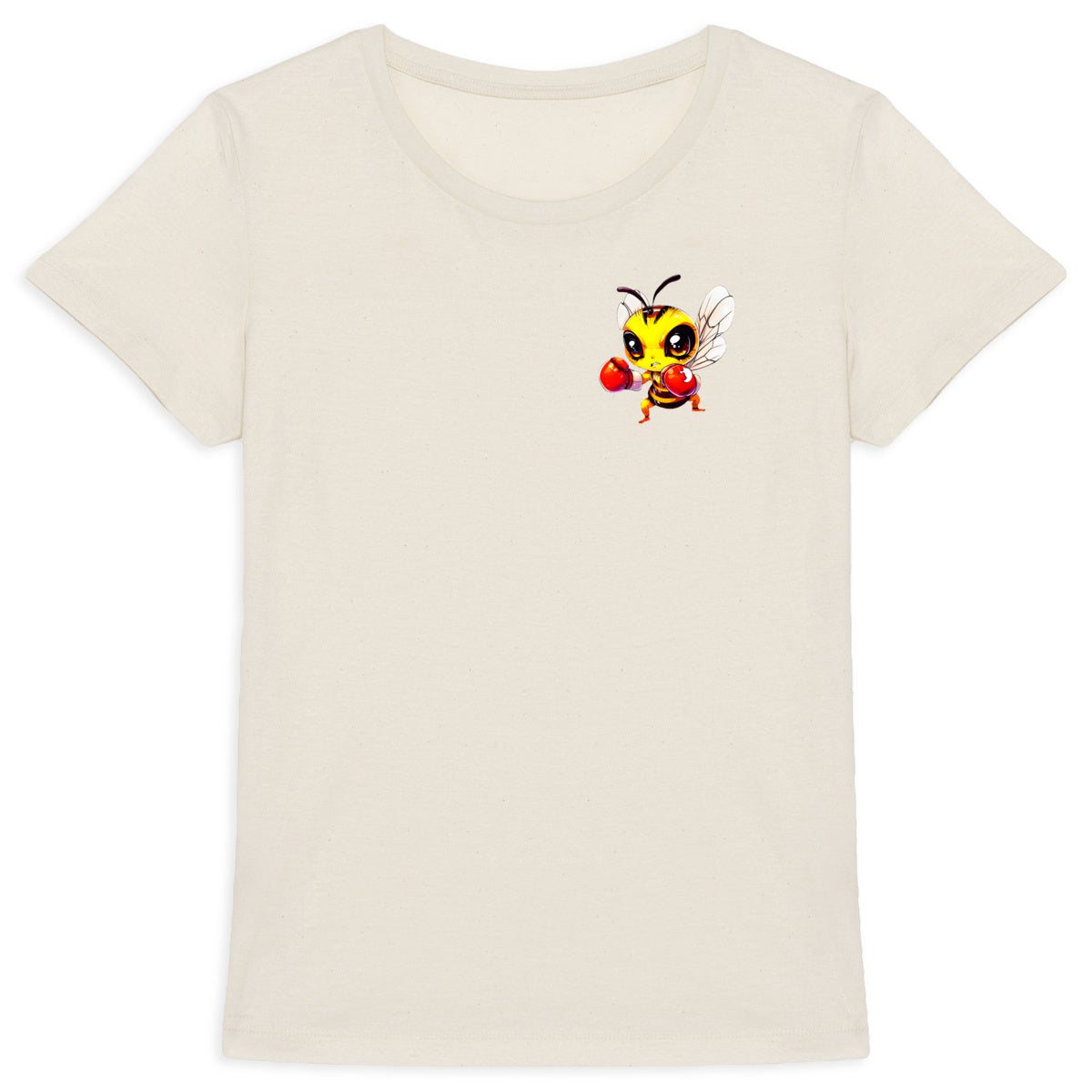 Boxing Bee 4 Logo T-shirt Femme à Col Rond