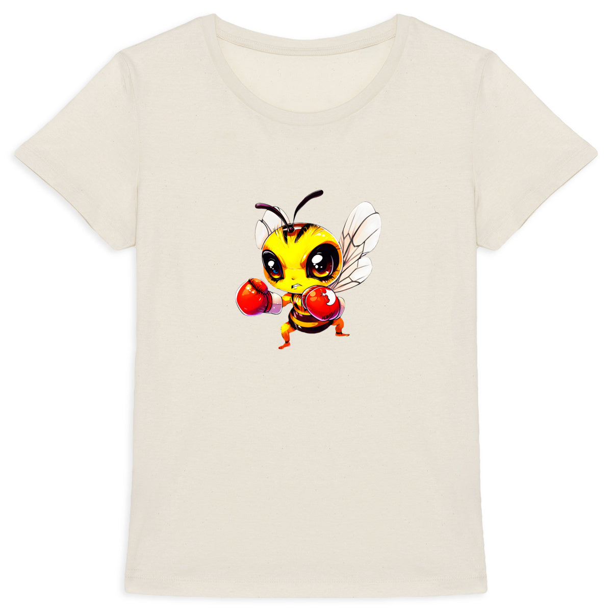 Boxing Bee 4 Front T-shirt Femme à Col Rond