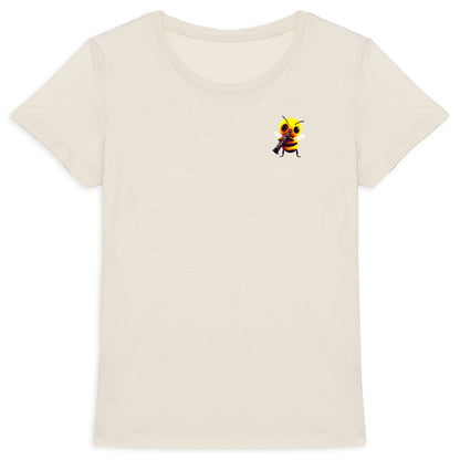 Clarinet Bee 1 Logo T-shirt Femme à Col Rond