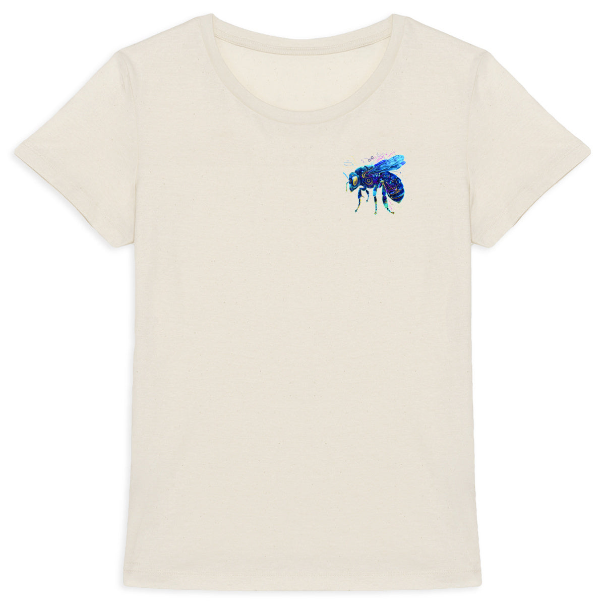 Eletronic Chip Blue Bee 2 Logo T-shirt Femme à Col Rond