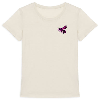 Celestial Purple Bee 2 Logo T-shirt Femme à Col Rond