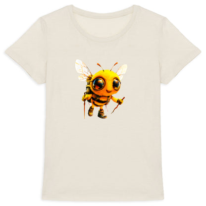 Hiking Bee 2 Front T-shirt Femme à Col Rond