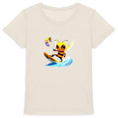 Kitesurfing Bee Front T-shirt Homme à Col Rond