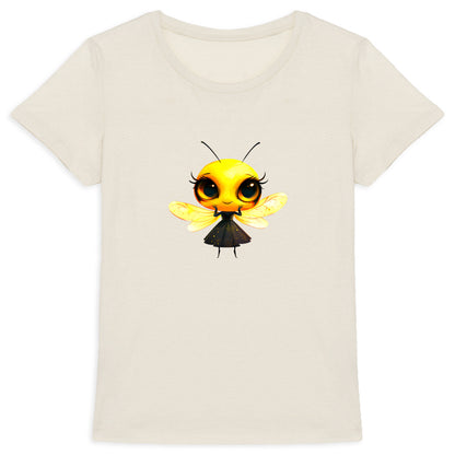 Dressed Up Bee 2 Front T-shirt Femme à Col Rond