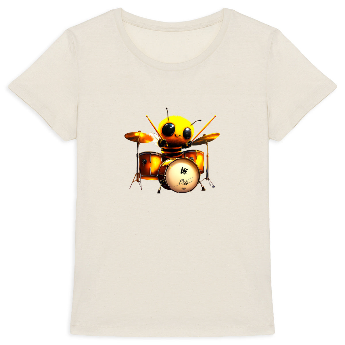 Battery Bee 1 Front T-shirt Femme à Col Rond