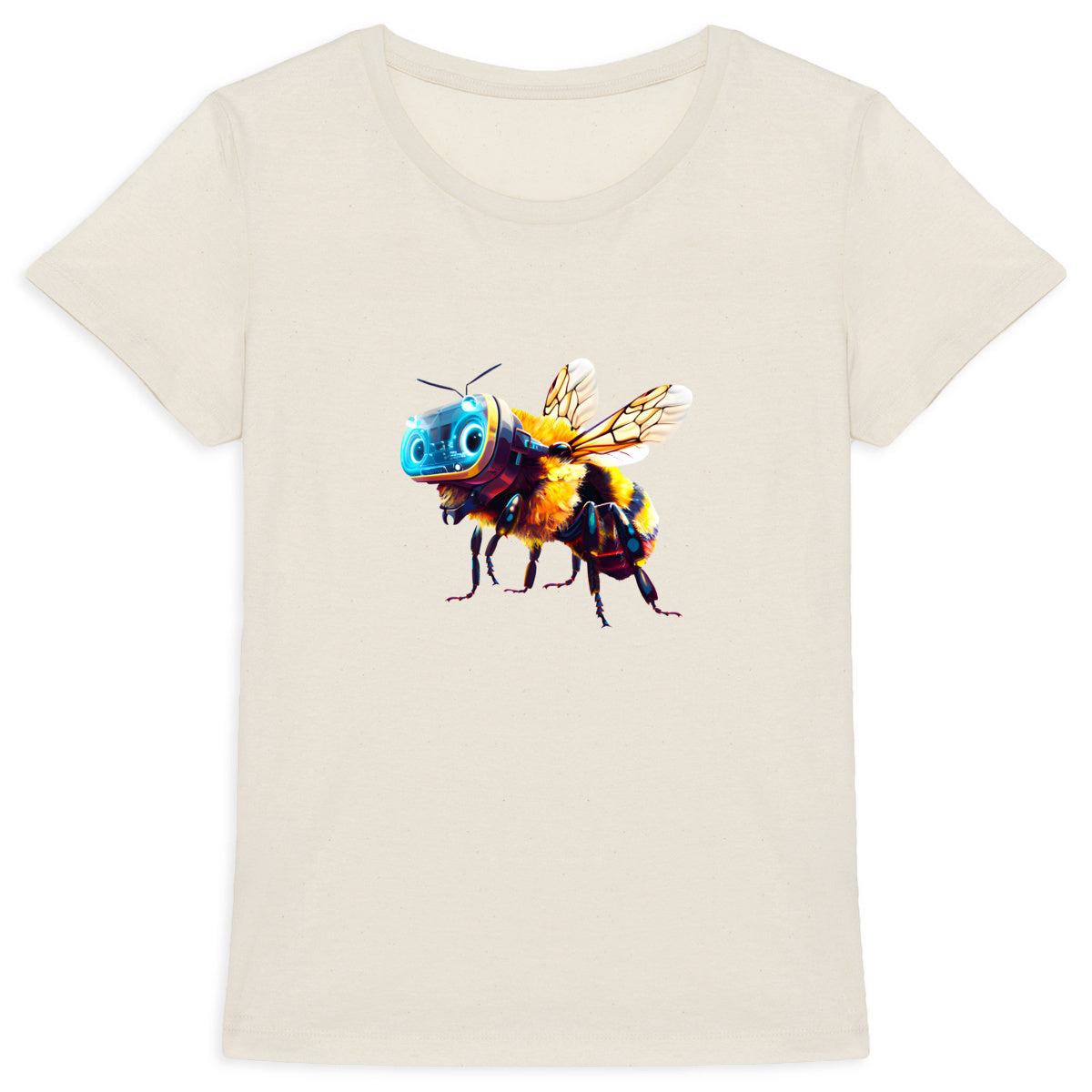 Virtual Reality Bee 1 Front T-shirt Femme à Col Rond