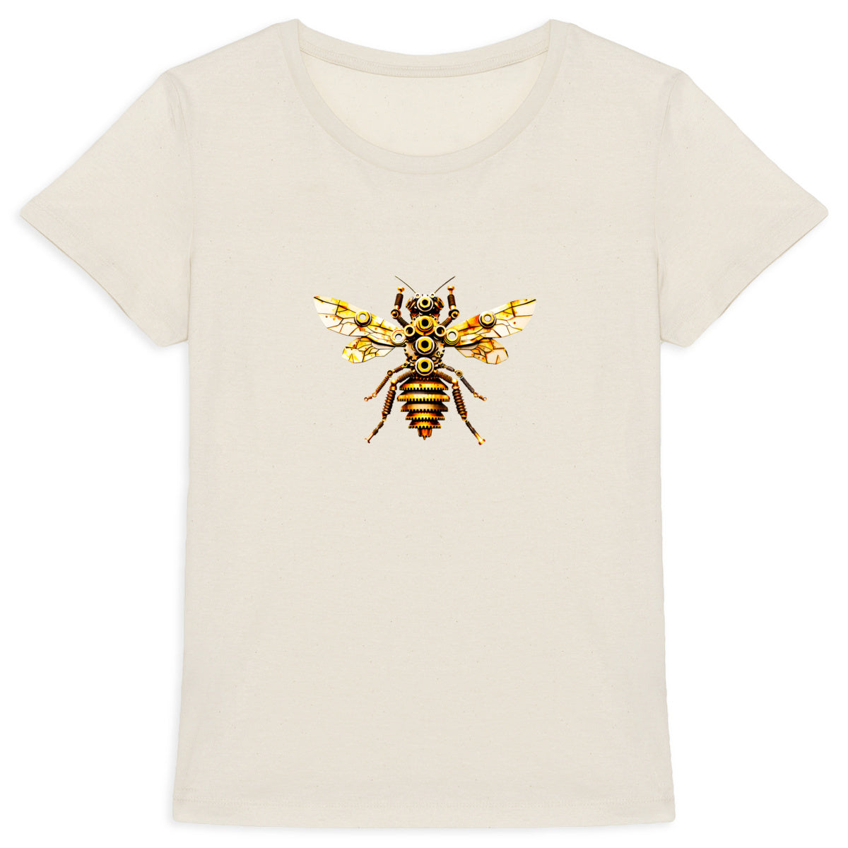 Bee Bolted 2 Front T-shirt Femme à Col Rond