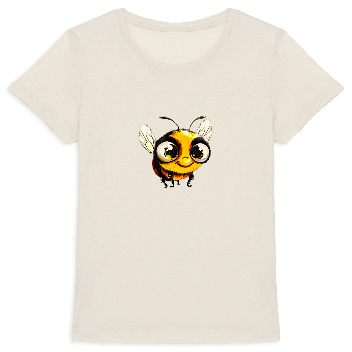 Cute Bee 2 Front T-shirt Femme à Col Rond