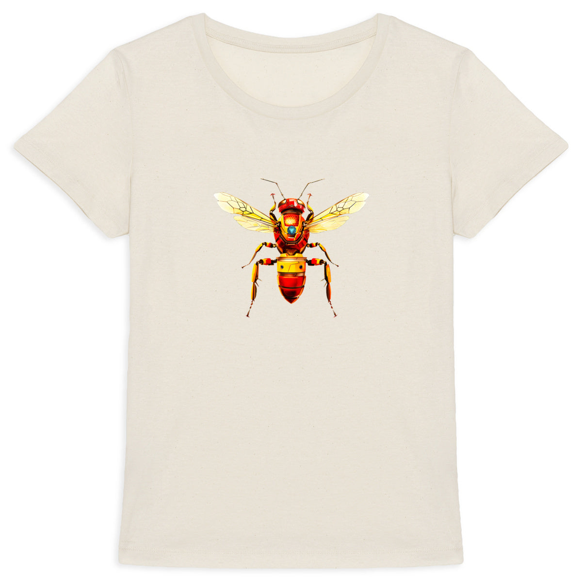 Iron Man Bee Front T-shirt Femme à Col Rond