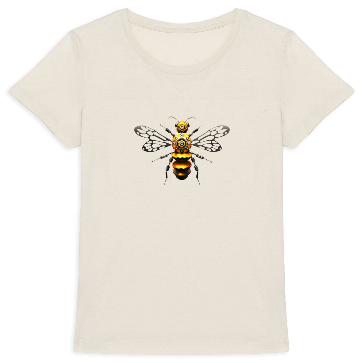 Bee Bolted 4 Front T-shirt Femme à Col Rond 