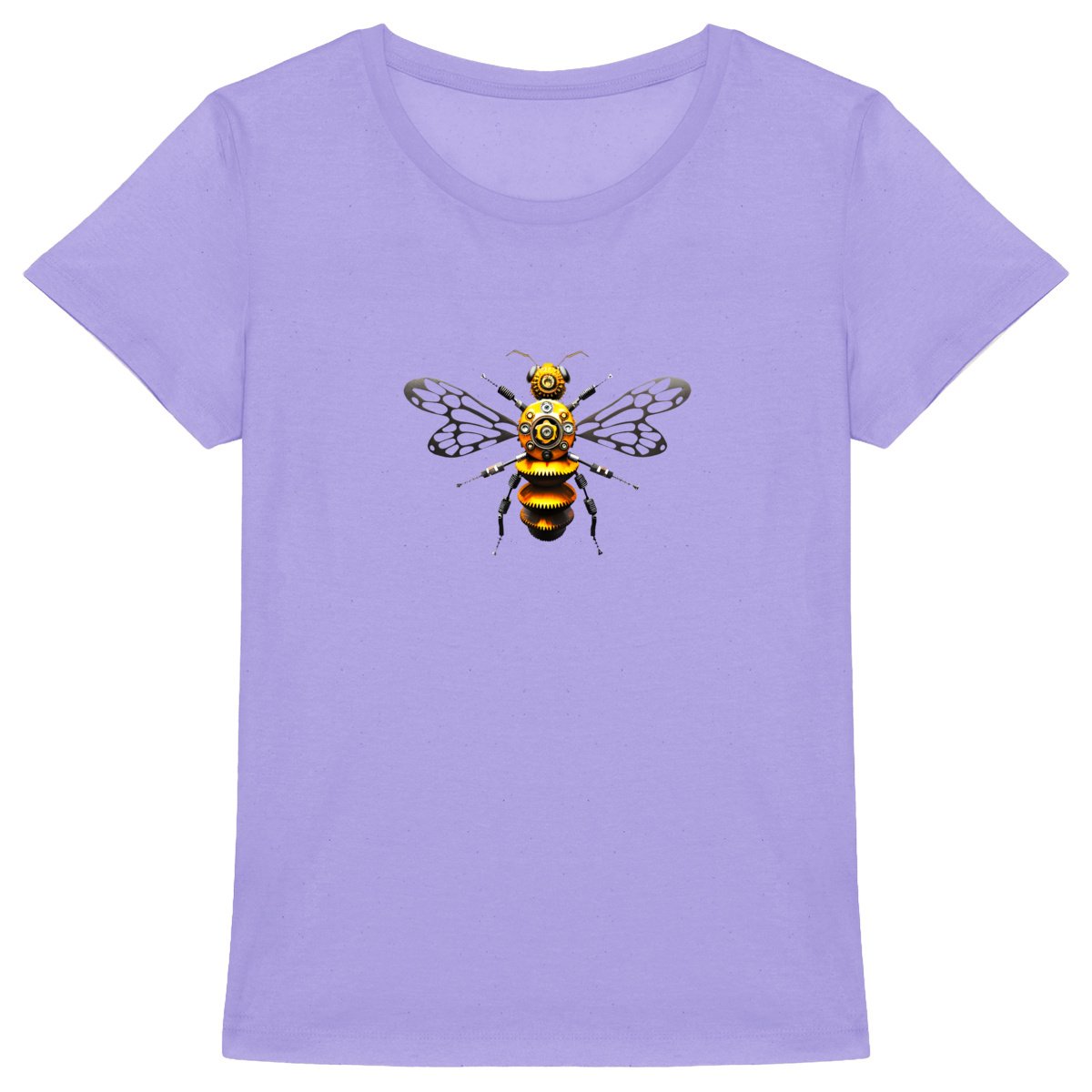 Bee Bolted 4 Front T-shirt Femme à Col Rond 