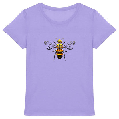 Bee Bolted 4 Front T-shirt Femme à Col Rond 