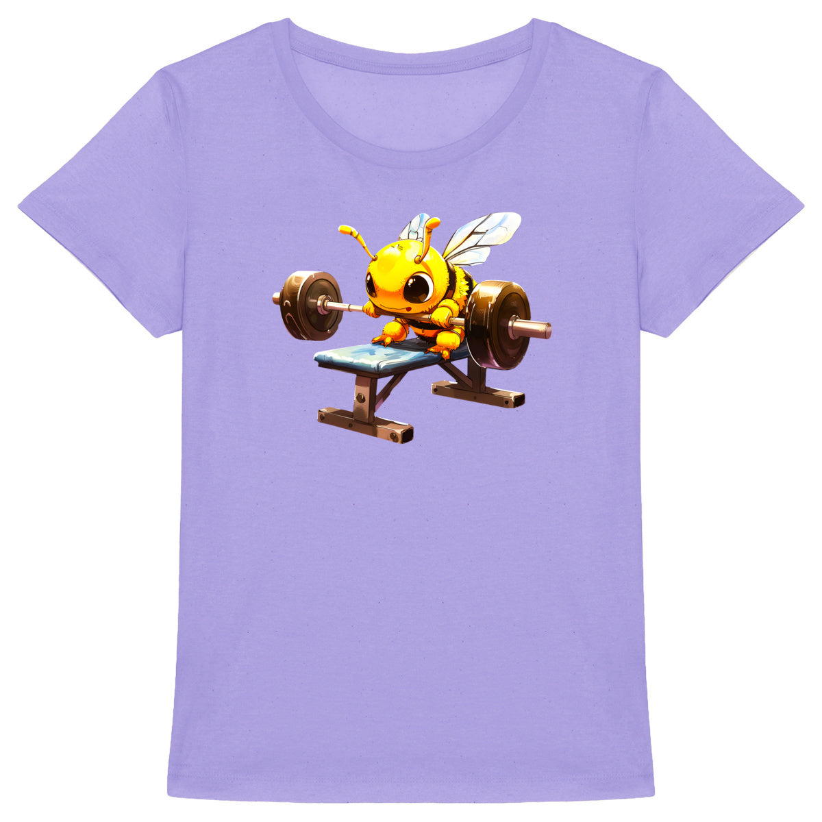 Bodybuild Bee 3 Front T-shirt Femme à Col Rond