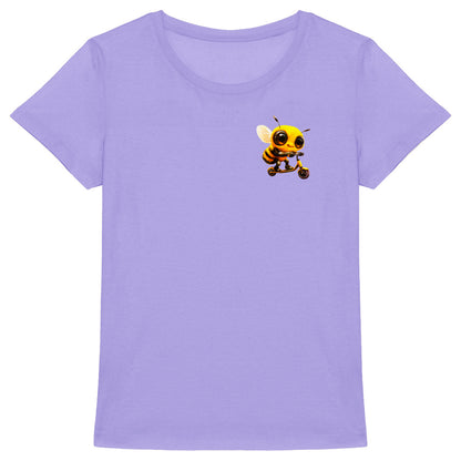 Scootering Bee Logo T-shirt Femme à Col Rond