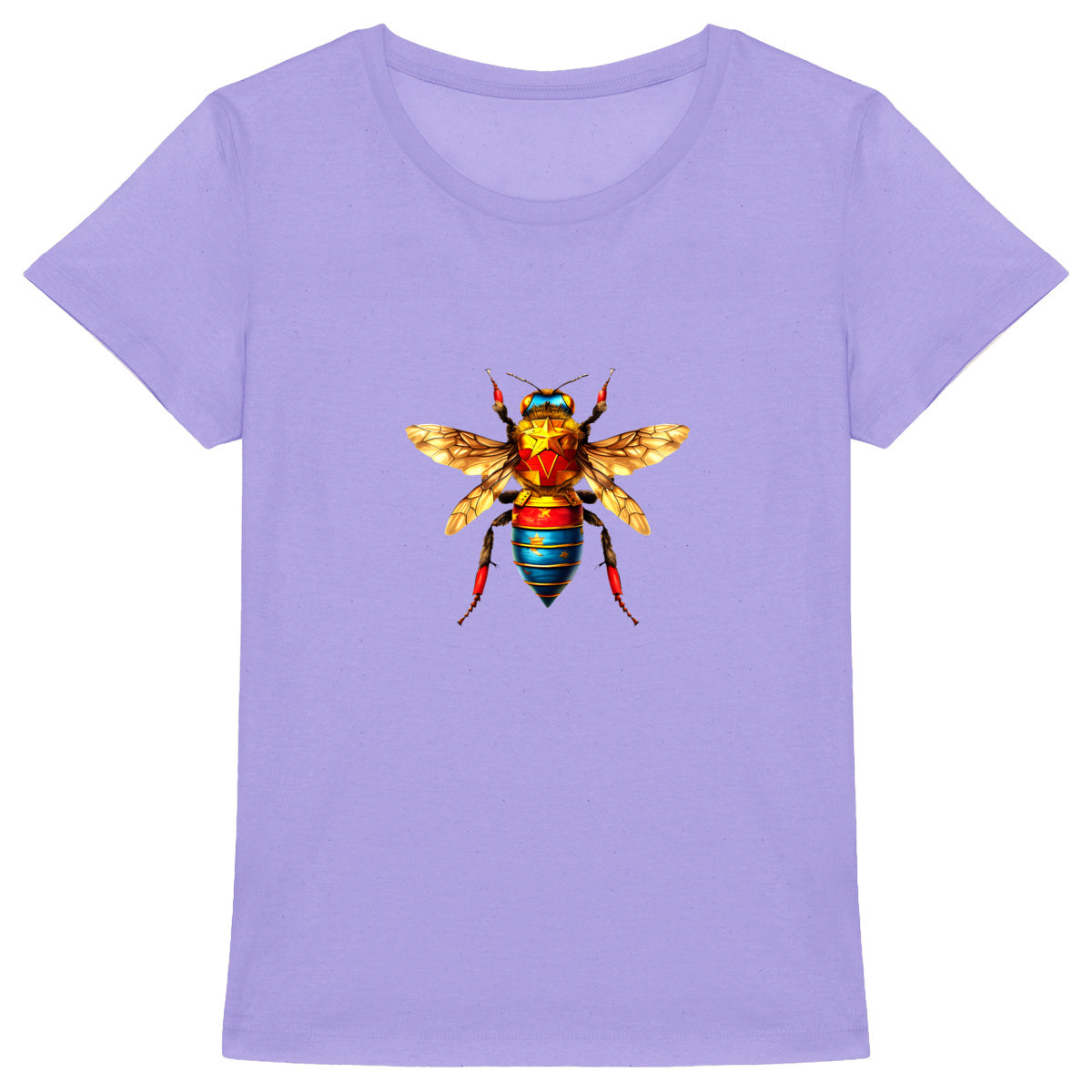 Wonder Woman Bee Front T-shirt Femme à Col Rond