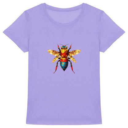 Wonder Woman Bee Front T-shirt Femme à Col Rond