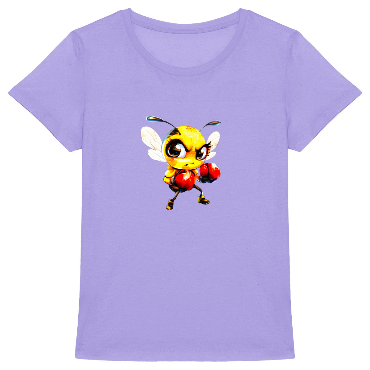 Boxing Bee 1 Front T-shirt Femme à Col Rond