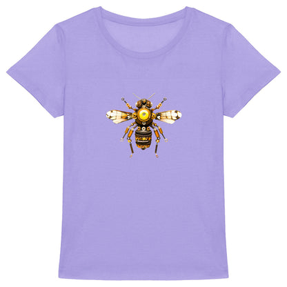 Bee Bolted 3 Front T-shirt Femme à Col Rond 