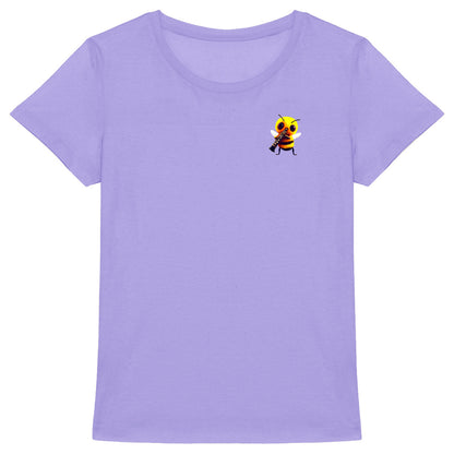 Clarinet Bee 1 Logo T-shirt Femme à Col Rond