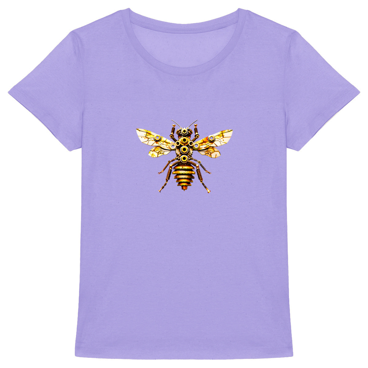 Bee Bolted 2 Front T-shirt Femme à Col Rond