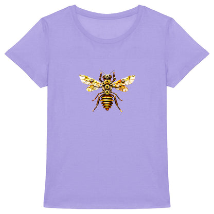 Bee Bolted 2 Front T-shirt Femme à Col Rond