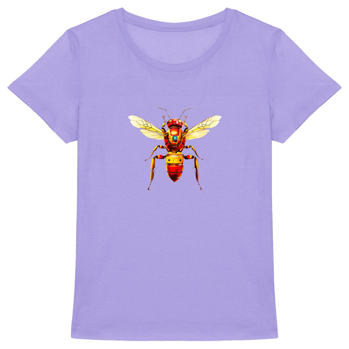 Iron Man Bee Front T-shirt Femme à Col Rond