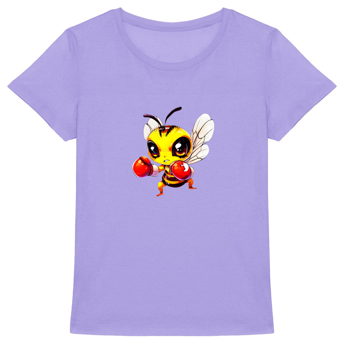 Boxing Bee 4 Front T-shirt Femme à Col Rond